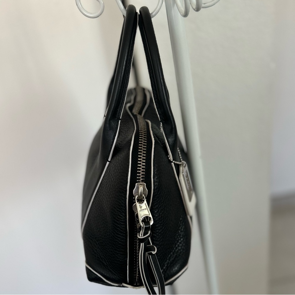 COACH - Bleecker Edgepaint Leather Satchel Shoulder Handbag - Picture 3 of 14